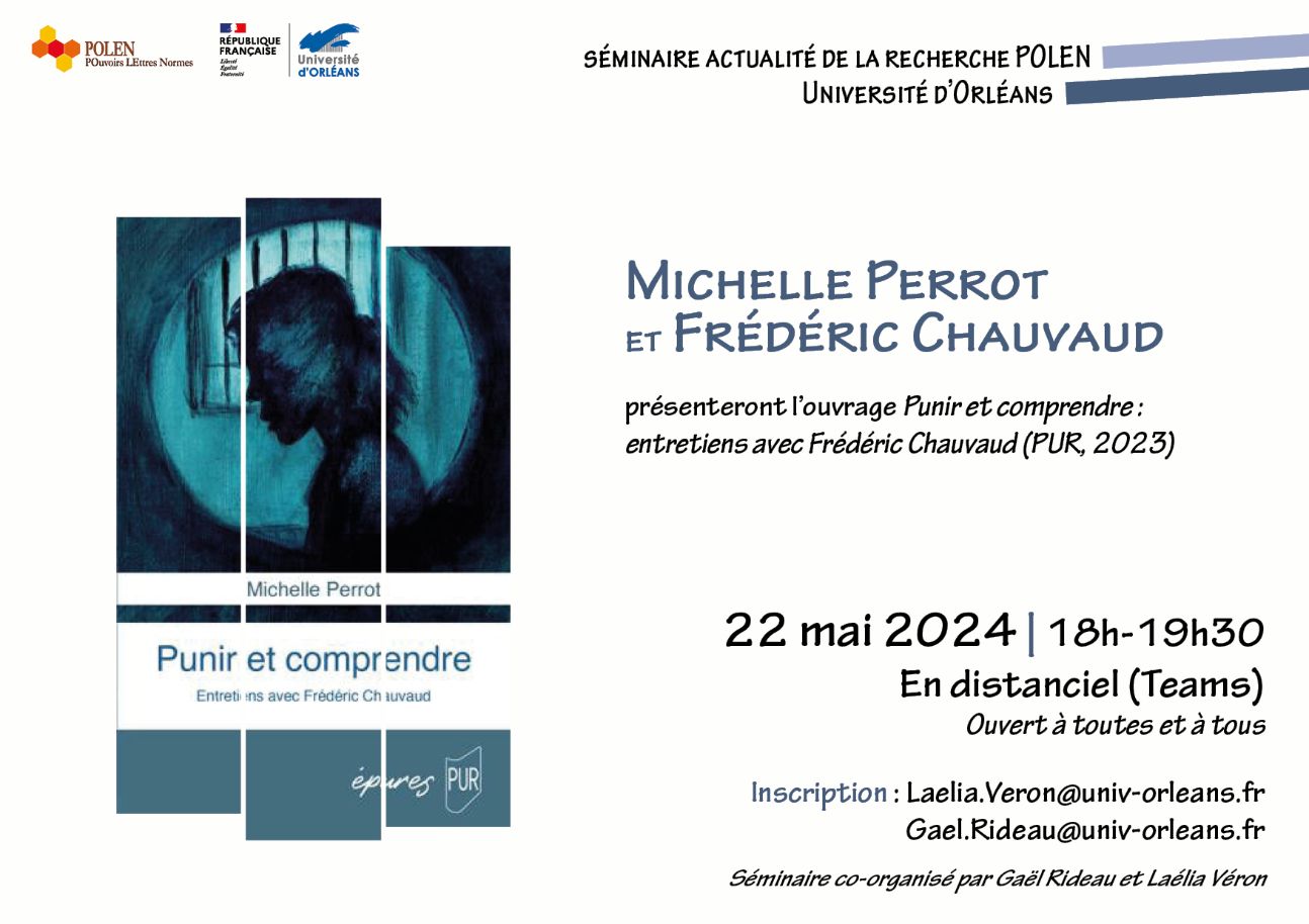 Rencontre avec Frédéric Chauvaud (Séminaire d'actualité de la recherche, Orléans, en ligne)