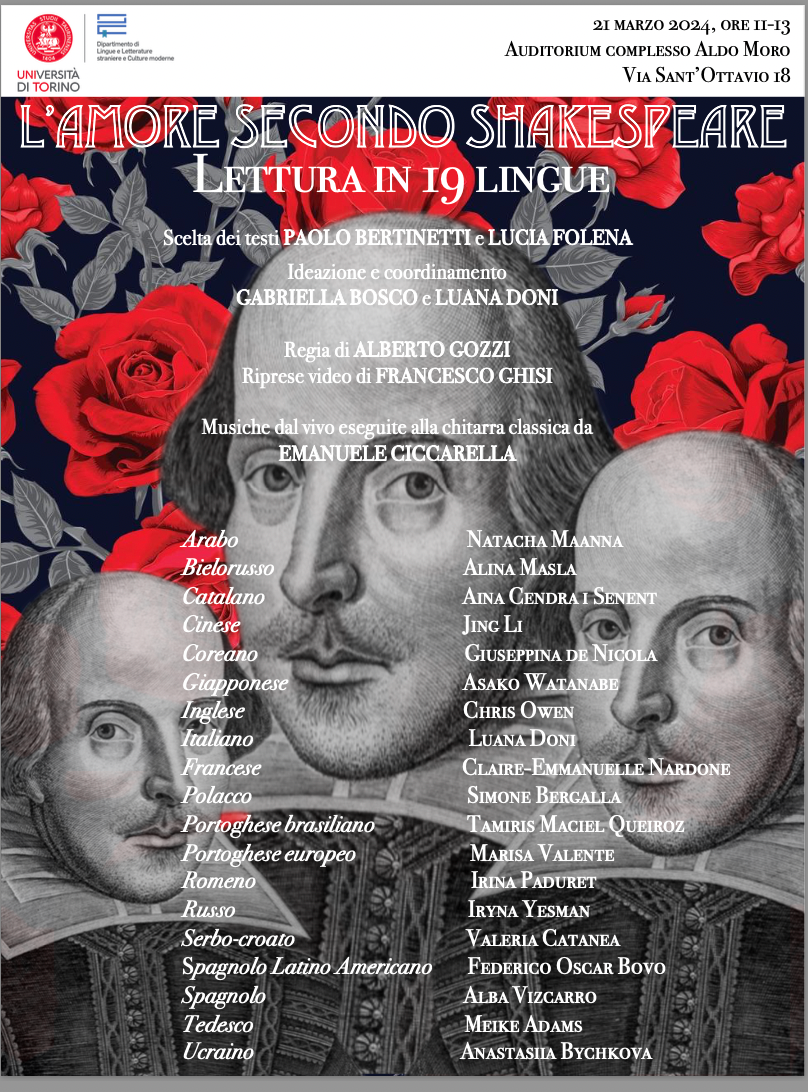 L'amore secondo Shakespeare. Lettura in 19 lingue (Torino/Turin)