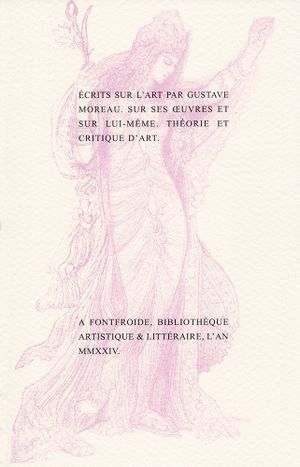 Gustave Moreau, Écrits sur l’art
