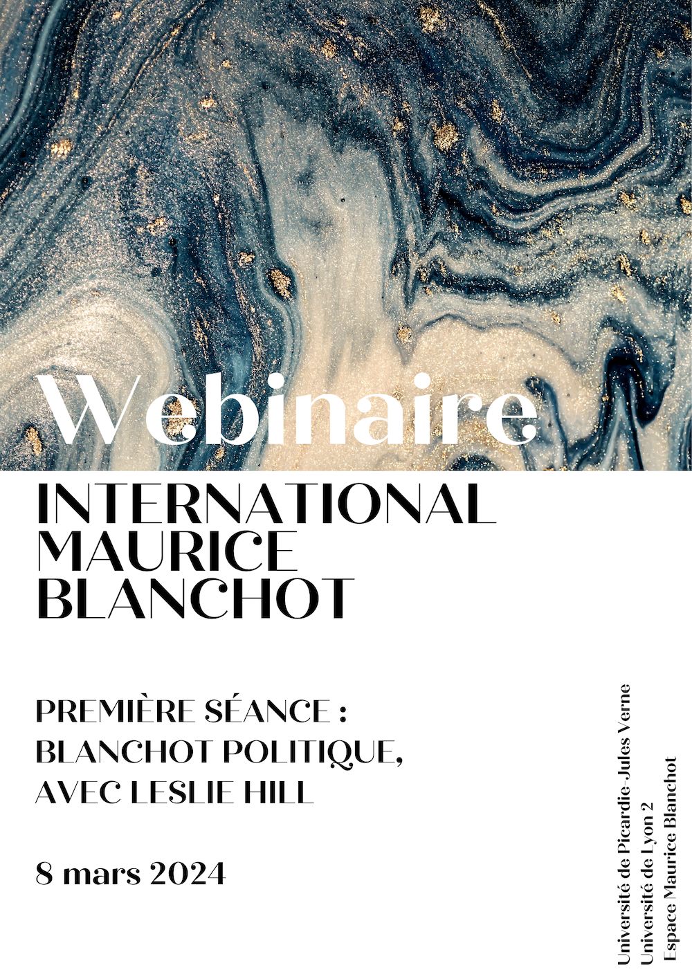 Deuxième séance du webinaire international Maurice Blanchot