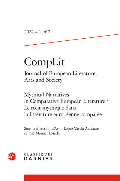CompLit. Journal of European Literature, Arts and Society 2024 – 1, n° 7 : 