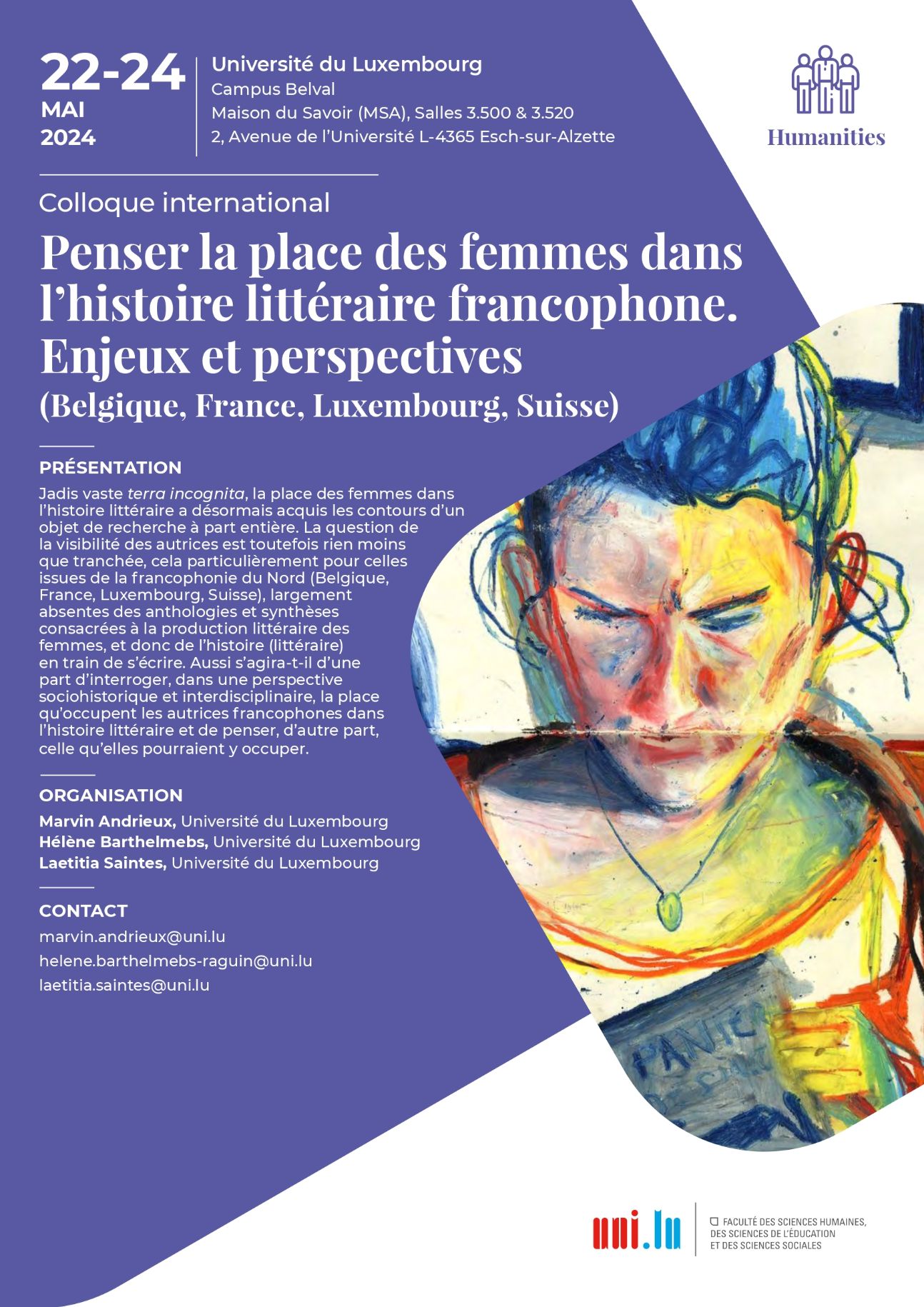 Penser la place des femmes dans l’histoire littéraire francophone. Enjeux et perspectives (Belgique, France, Luxembourg, Suisse)