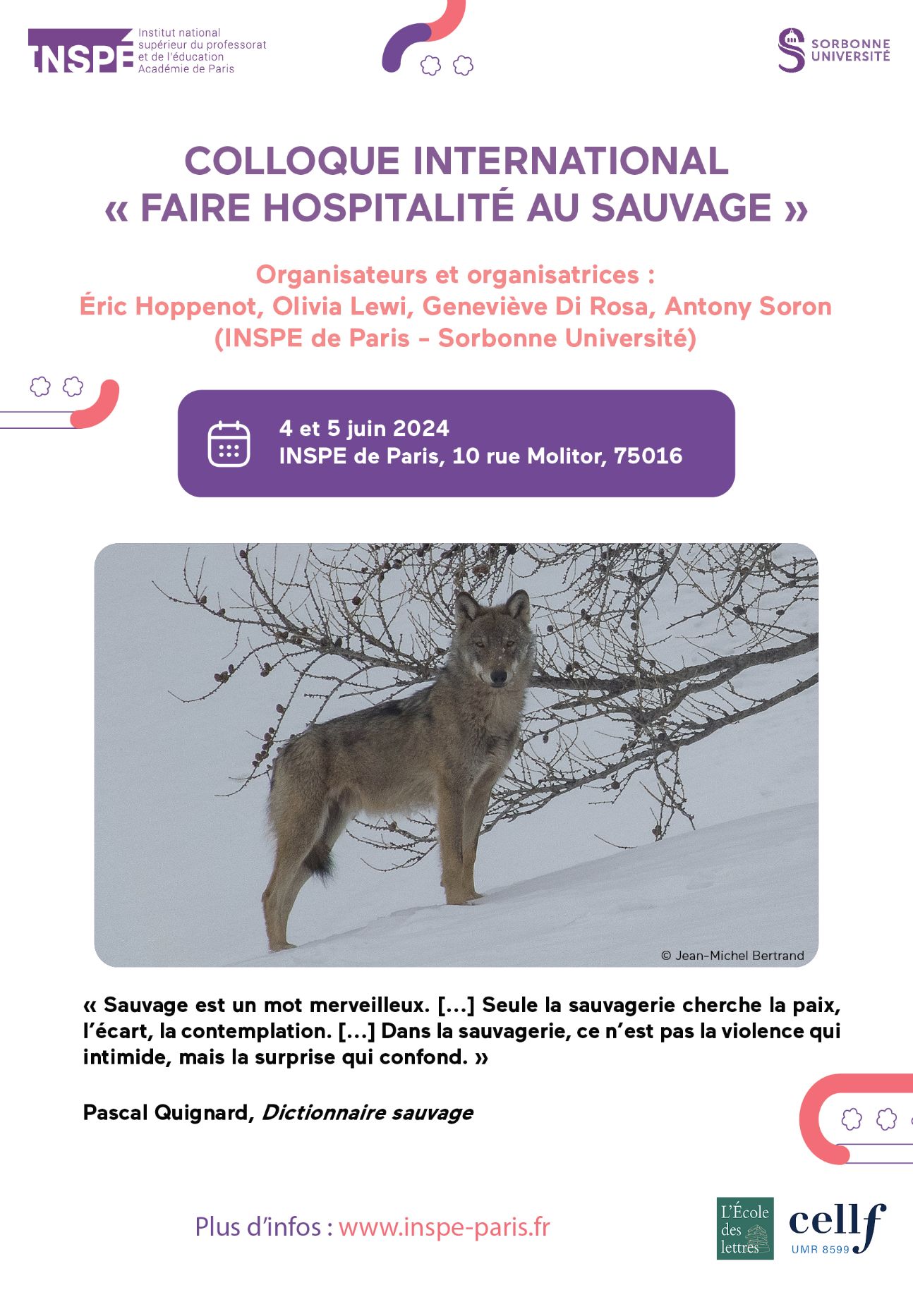 Faire hospitalité au sauvage (Paris)