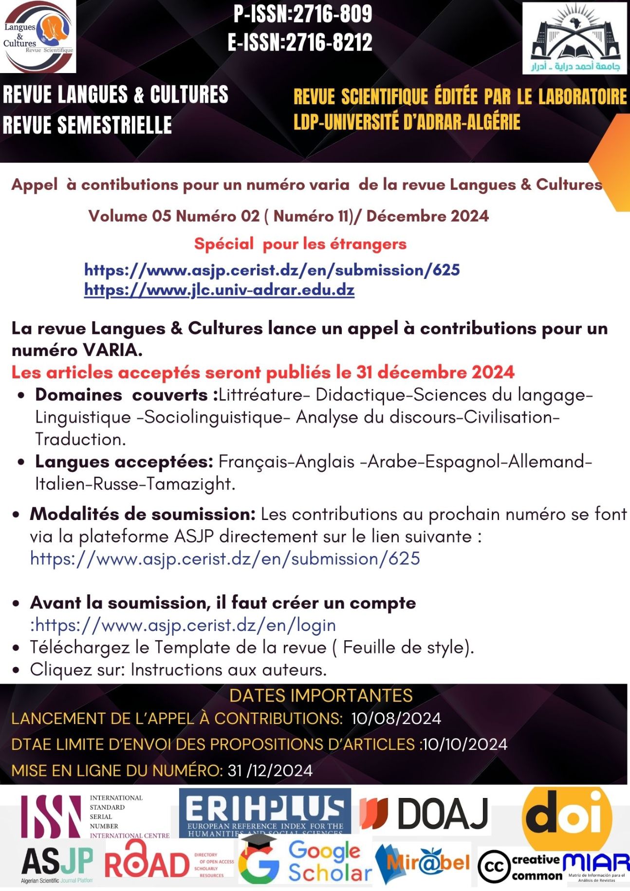 Langues & Cultures, vol. 5-2, 2024