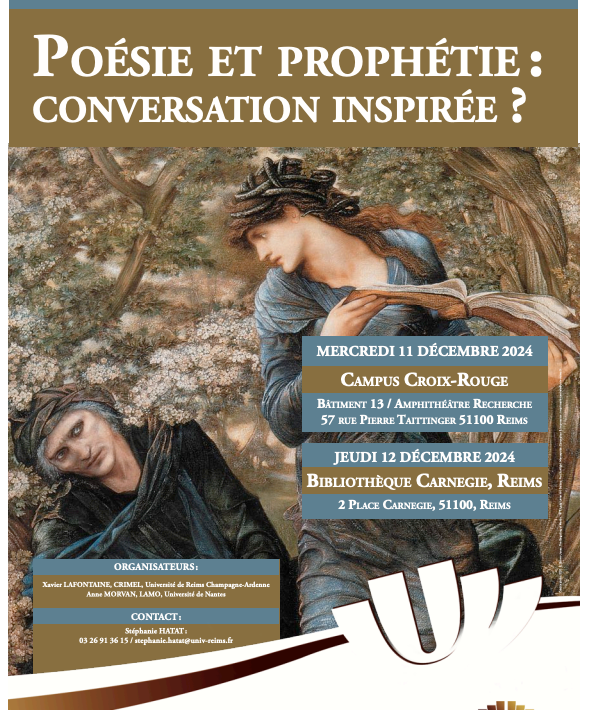 Poésie et prophétie : conversation inspirée ? (Reims & en ligne)