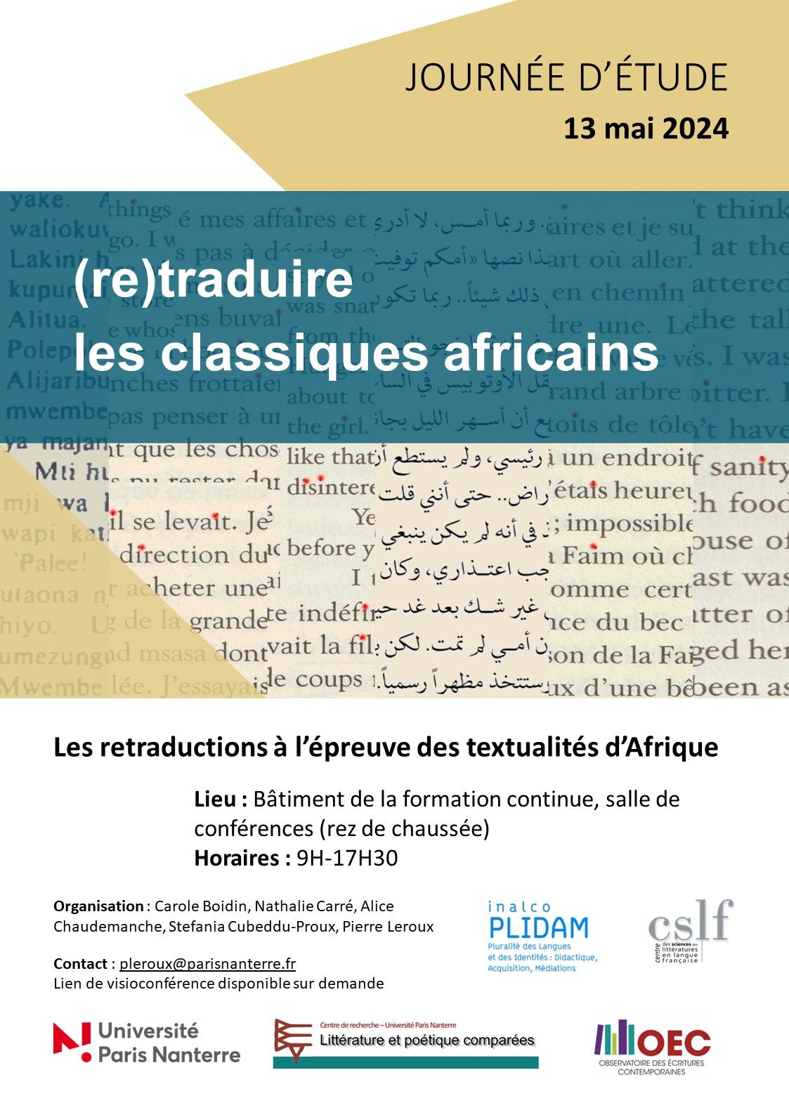 (Re)traduire les classiques africains (Inalco, Paris)