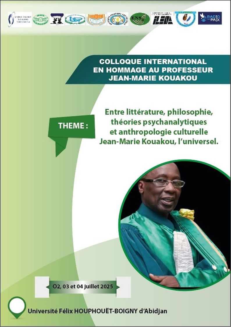Entre littérature, philosophie, théories psychanalytiques et anthropologie culturelle : Jean-Marie Kouakou, l'universel (Abidjan, Côte-d'Ivoire)