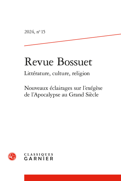 Revue Bossuet 2024, n° 15 :