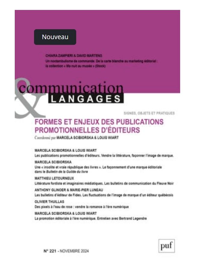 Communication & langages, n°221 / 2025 :