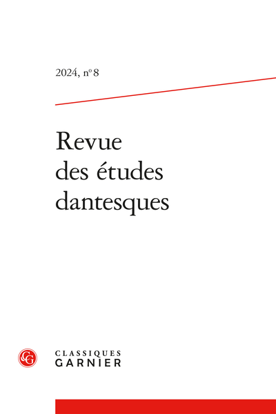 Revue des études dantesques 2024, n° 8