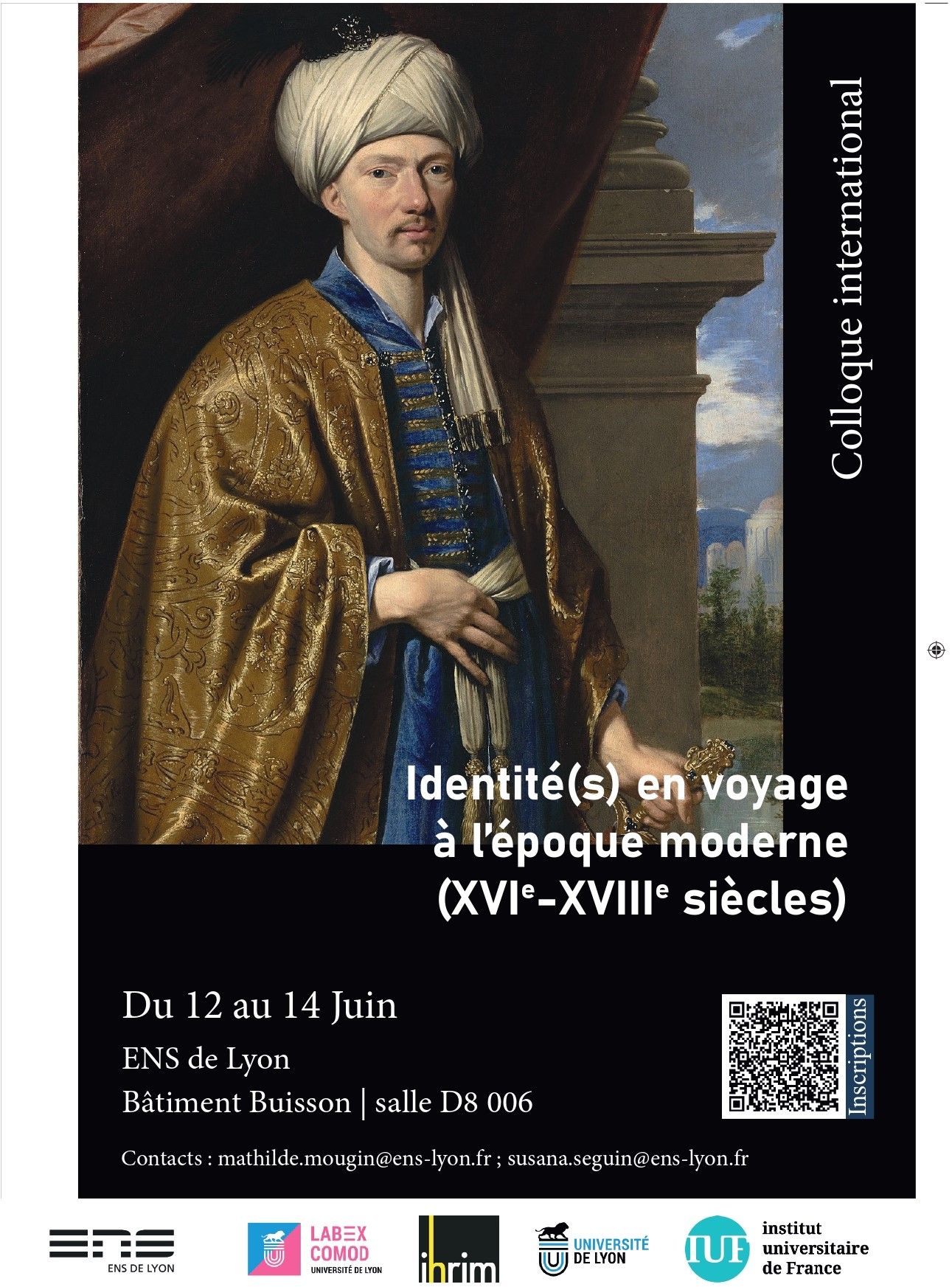 Identité(s) en voyage à l’époque moderne, XVIe-XVIIIe s. (ENS Lyon & en ligne)