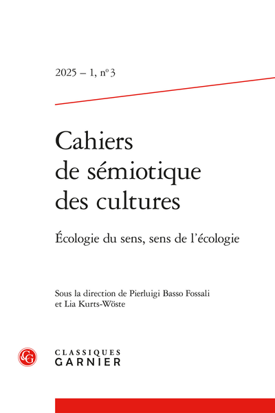 Cahiers de sémiotique des cultures, 2025 – 1, n° 3 :