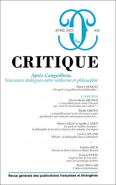 Critique, n° 935 : 