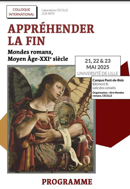 Appréhender la fin. Mondes romans, Moyen-Âge-XXIe s. (Lille)