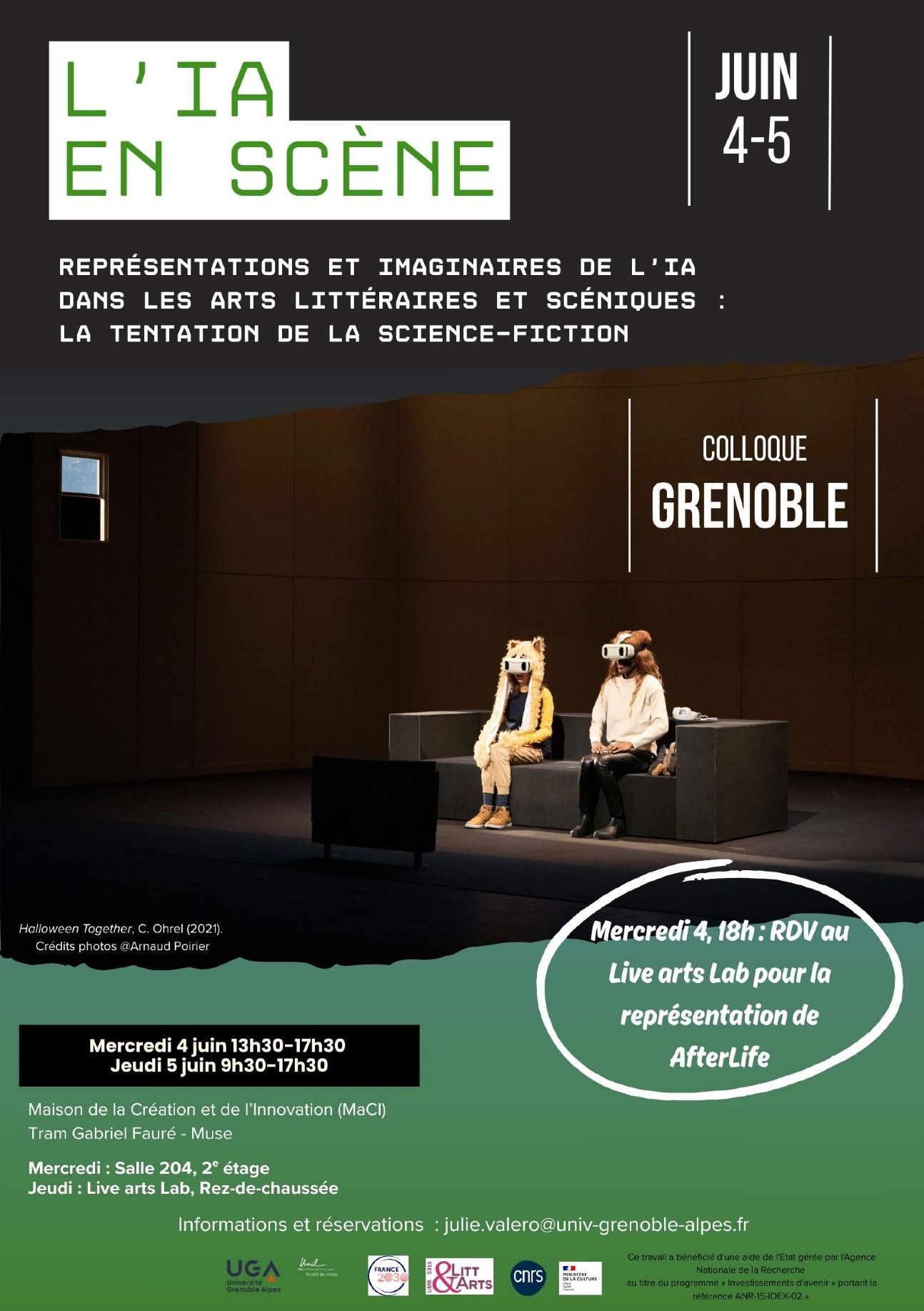 L'IA en scène. Représentations et imaginaires de l'IA dans les arts littéraires et scéniques : la tentation de la science-fiction
