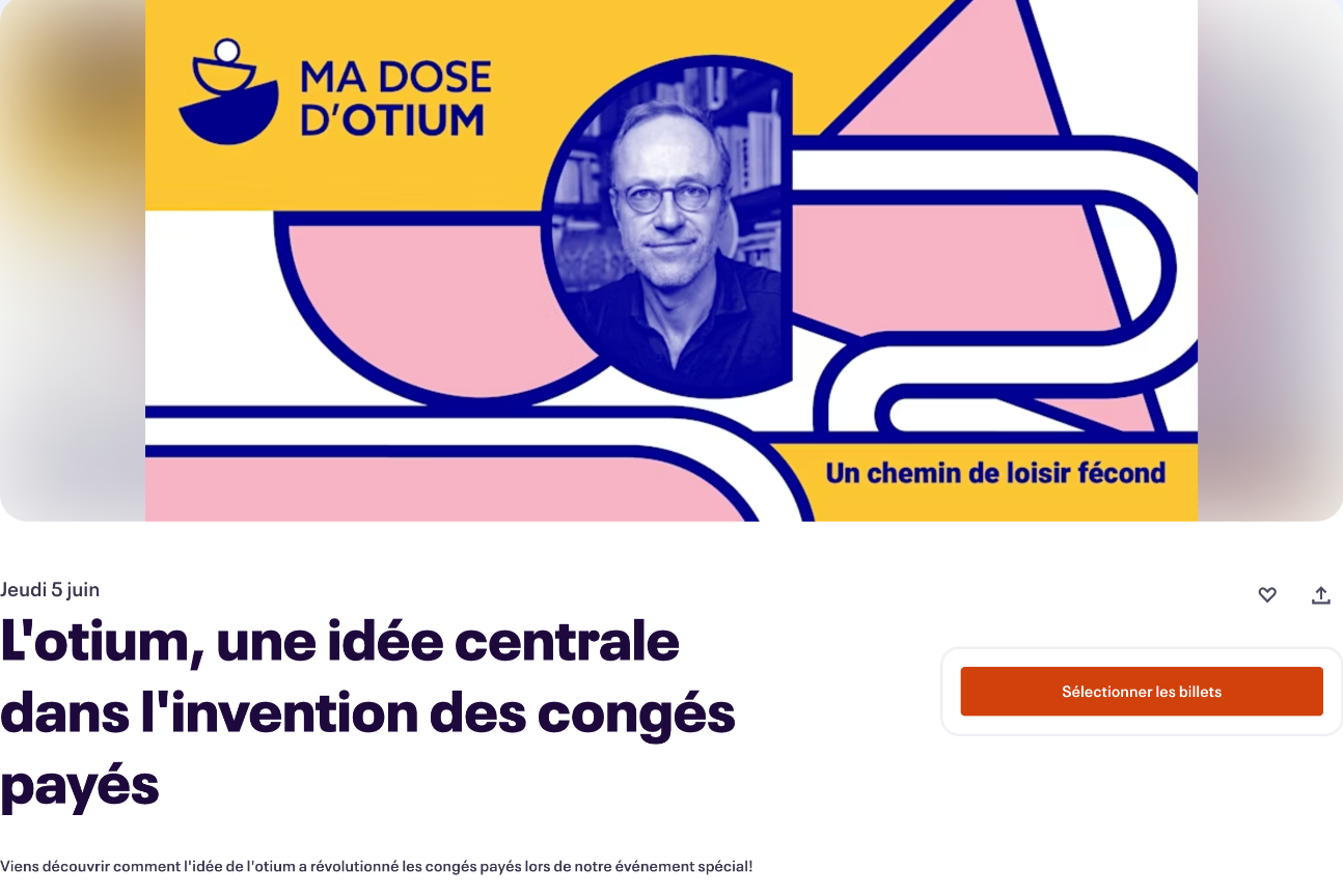 Ma dose d'Otium. Rencontre avec Michelle Perrot (Paris & en ligne)