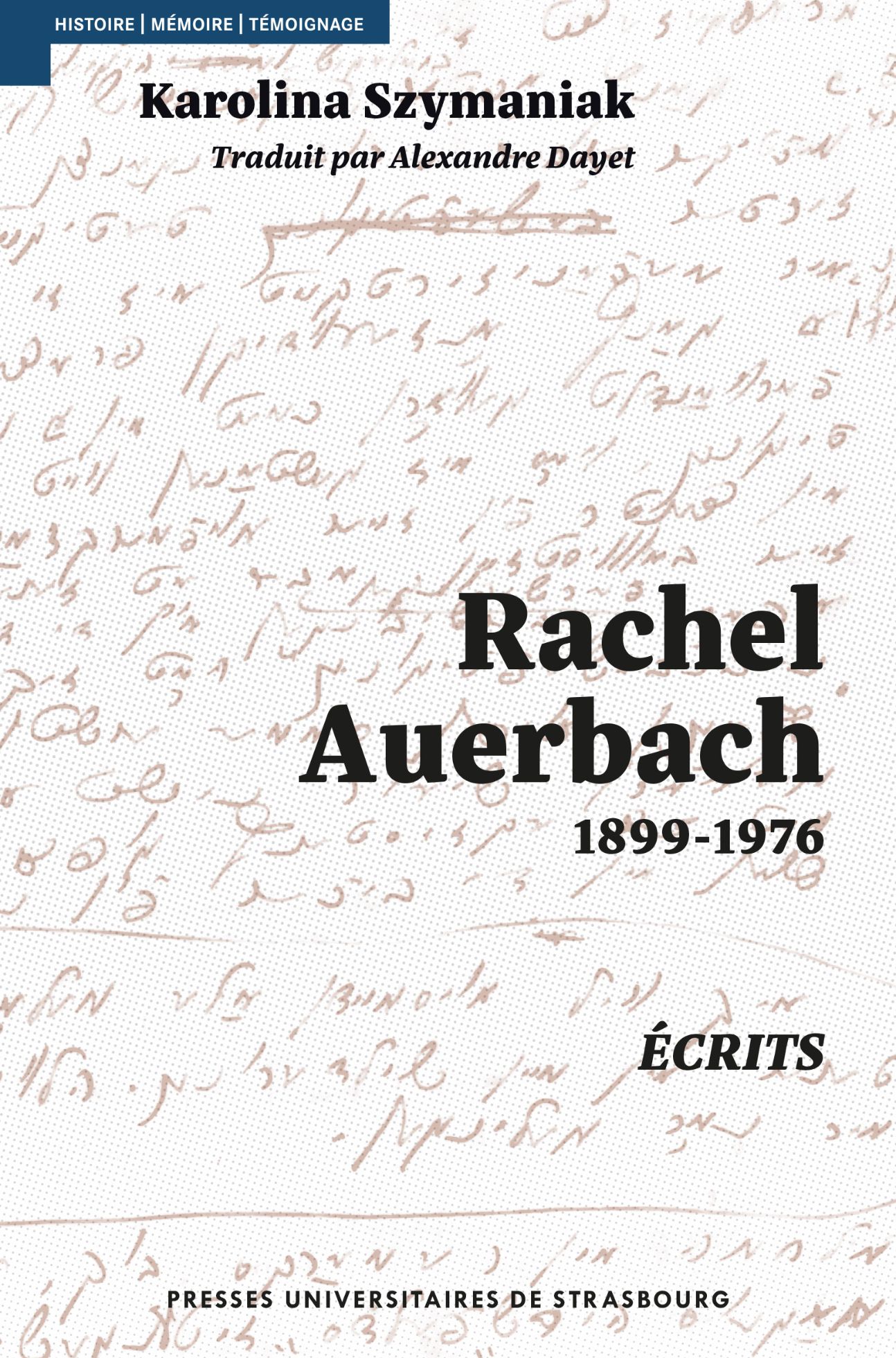 Rachel Auerbach, Écrits, 1899-1976