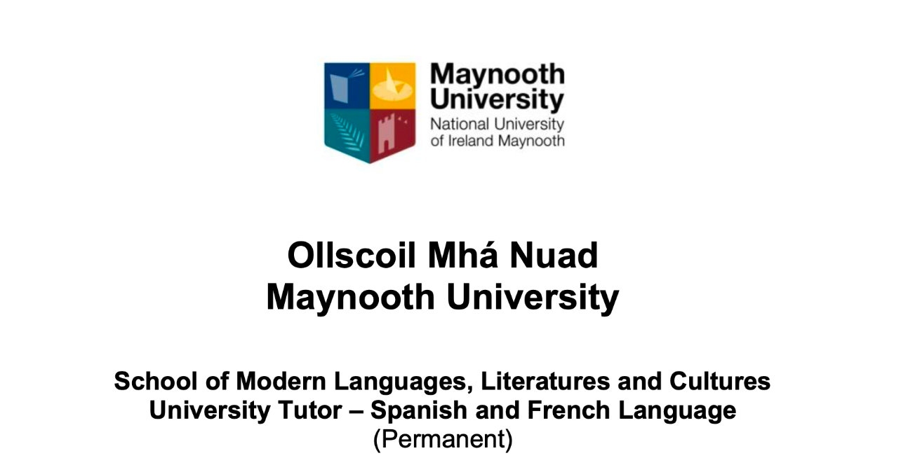 University Tutor – Spanish and French Language (Maynooth Univ., Irlande)