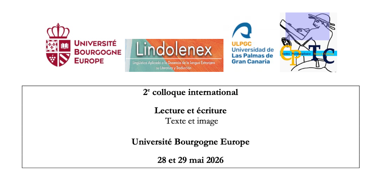 Lecture et écriture. Texte et image (Université Bourgogne Europe, Dijon)