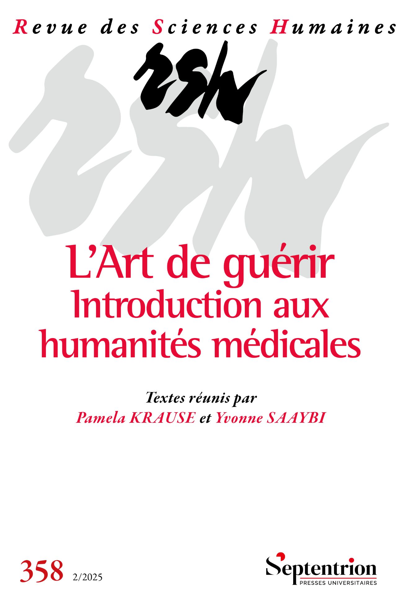 Revue des Sciences Humaines, n° 358 :