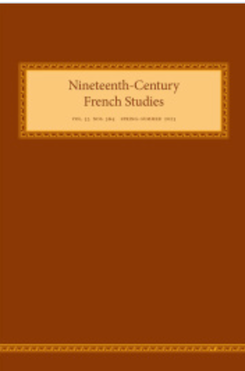 Nineteenth-Century French Studies 53.3–4, spring–summer 2025 :
