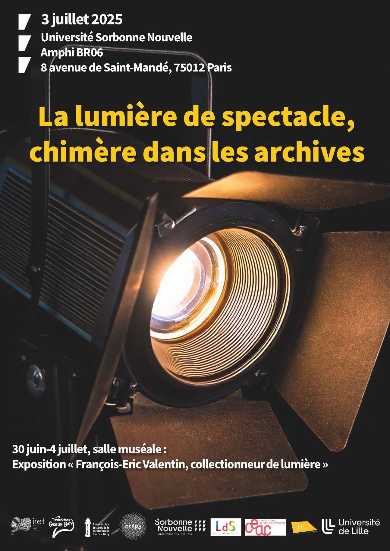 La lumière de spectacle, chimère dans les archives (Sorbonne nouvelle)