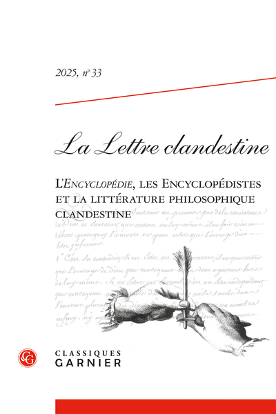 La Lettre clandestine n° 33, 2025 : 