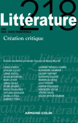Littérature, n° 218, 2025/2 :