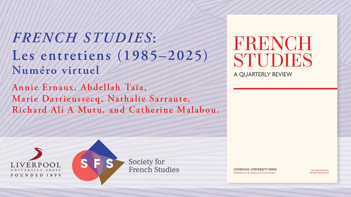 French Studies : Les entretiens (1985–2025)