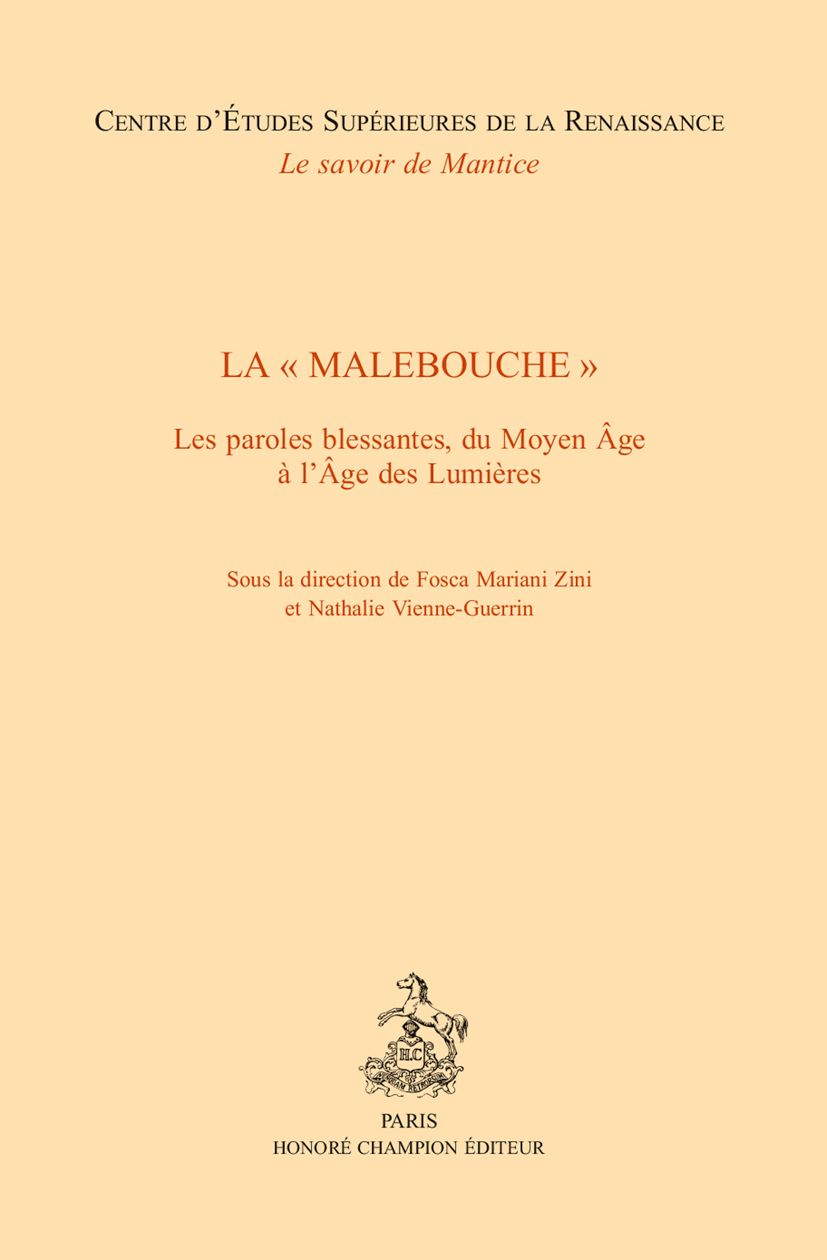 Fosca Mariani Zini, Nathalie Vienne-Guerrin (dirs.), La