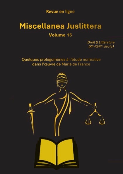 Miscellanea Juslittera, n° 15, 2025 :