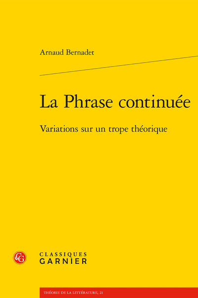A. Bernadet, La phrase continuée