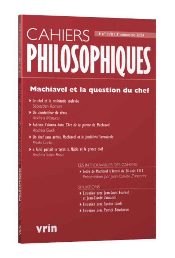 Cahiers Philosophiques, n° 178, 2024 :