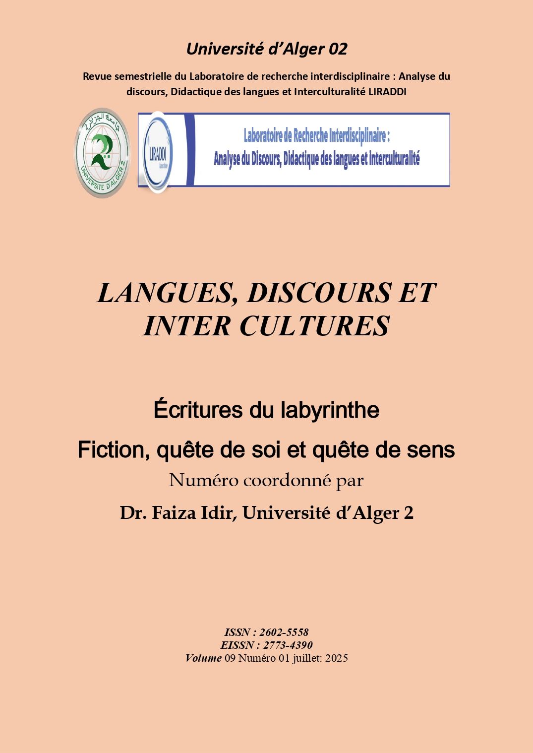 Langues, discours et intercultures, vol. 9-1 : 