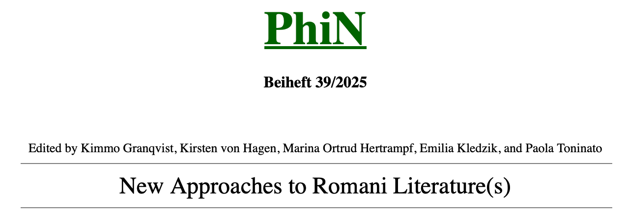 PhiN-Beiheft 39/2025 :