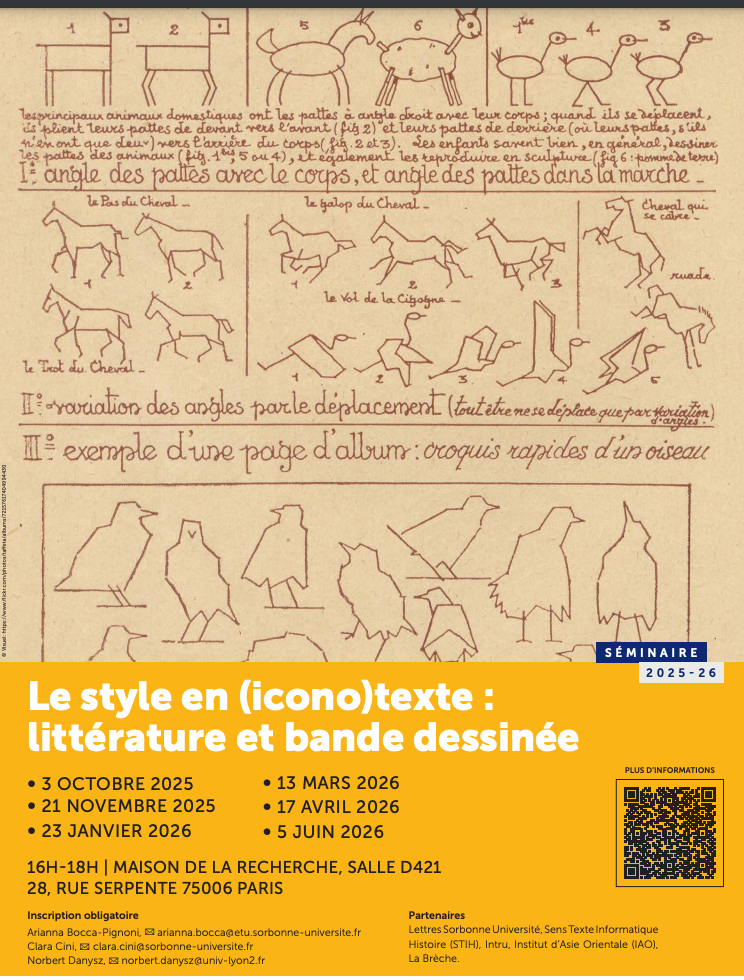 Un style XIXe ? Séminaire Le style en (icono)texte avec Vianney Dubuc et Anastasia Scepi (Sorbonne nouvelle)