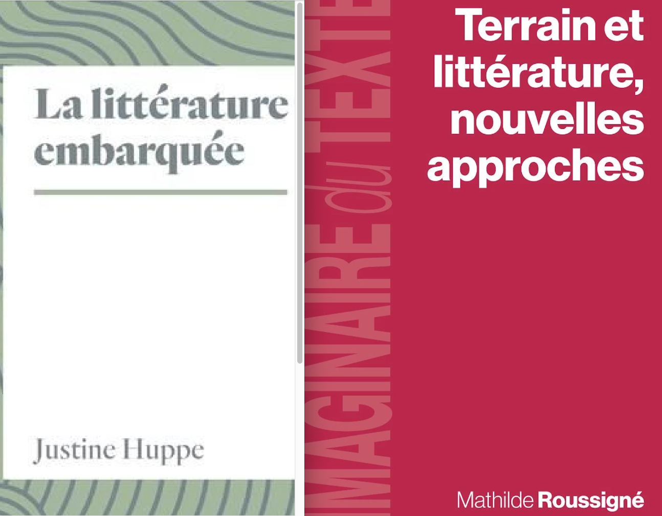 La littérature le vaut-elle bien ? Conférence de Justine Huppe & Mathilde Roussigné (Lausanne)