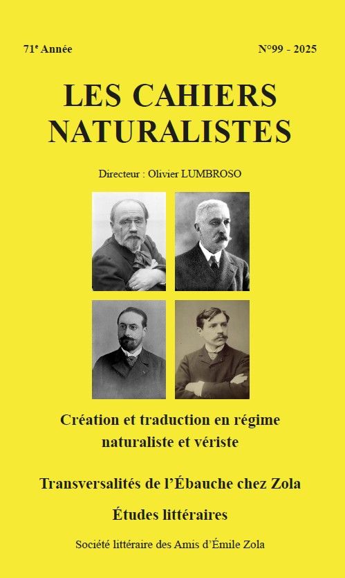 Les Cahiers naturalistes, n° 99, sept. 2025 :