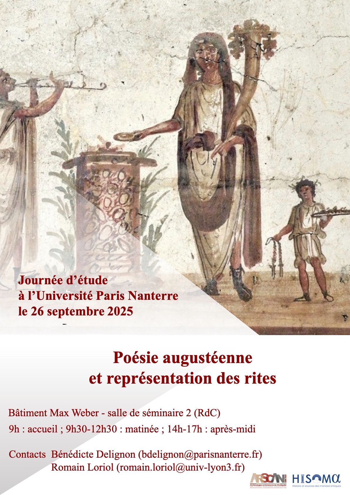 Poésie augustéenne et représentation des rites (Paris Nanterre)