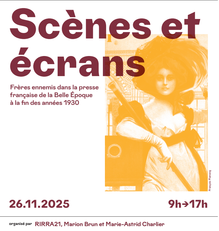 Scènes et écrans, frères ennemis dans la presse française de la Belle Époque à la fin des années 1930 (Montpellier)
