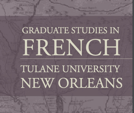 Master et Doctorat en études françaises à l’Université de Tulane