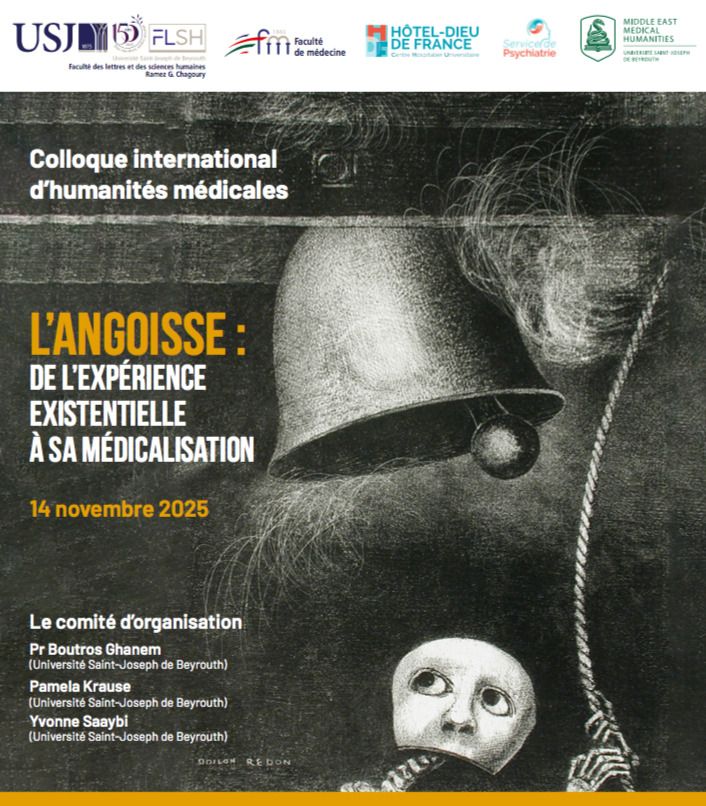 L'Angoisse. De l'expérience existentielle à sa médicalisation (Beyrouth, en ligne)