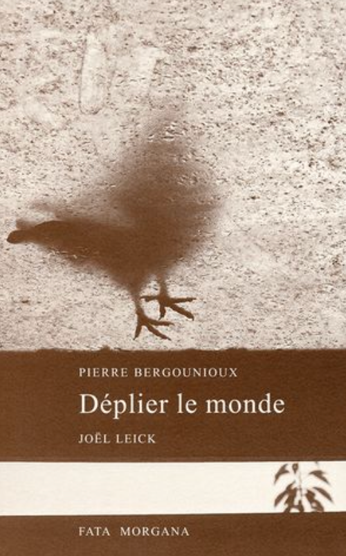 Pierre Bergounioux, Joël Leick, Déplier le monde
