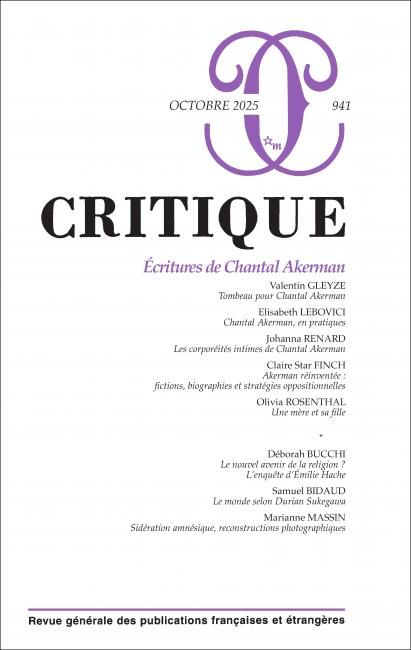 Critique n° 941 : 