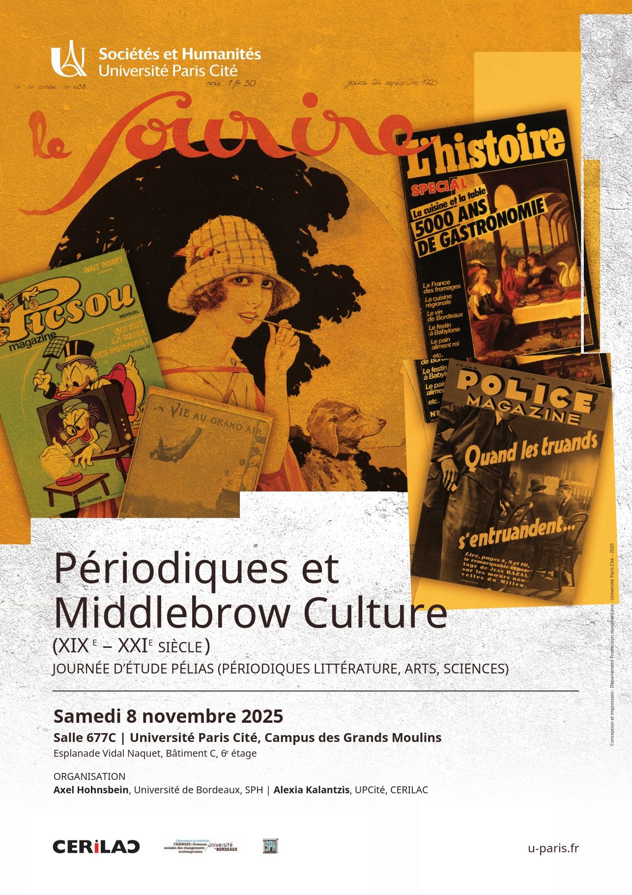 Périodiques et Middlebrow Culture, XIXe – XXIe s. (Paris)