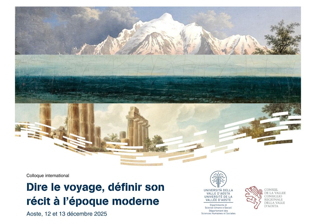 Dire le voyage, définir son récit à l'époque moderne (Aoste)