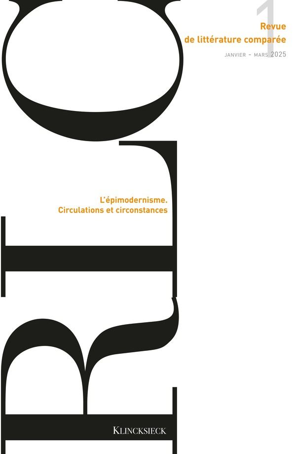Appel à propositions de numéros thématiques pour la Revue de Littérature Comparée