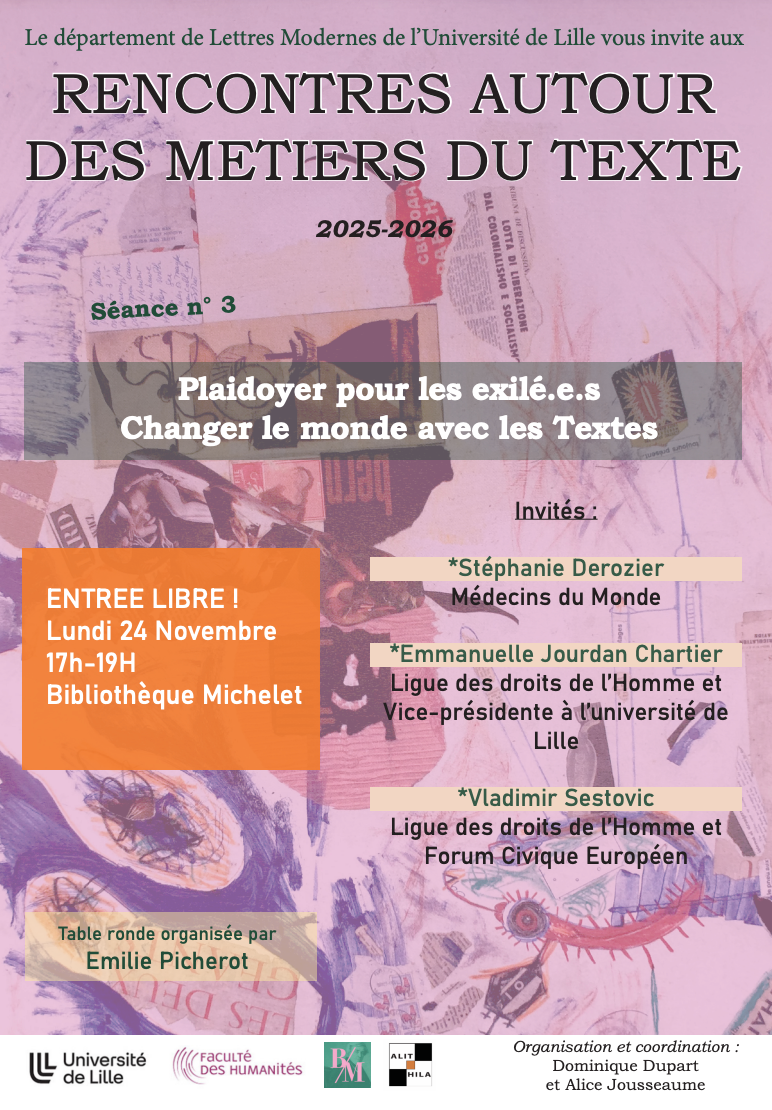 Rencontre autour des métiers du texte. Séance 3 :