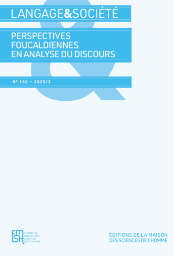 Langage & Société, n° 185 : 