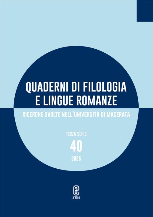 Quaderni di filologia e lingue romanze n° 40